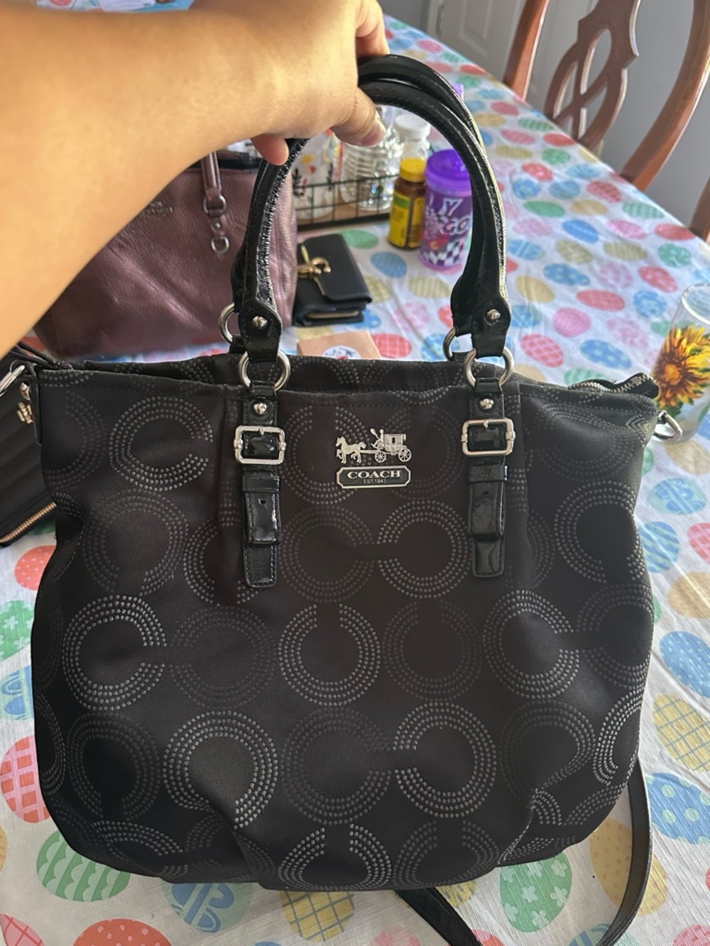 Coach Madison Op Art Emma Hand Bag